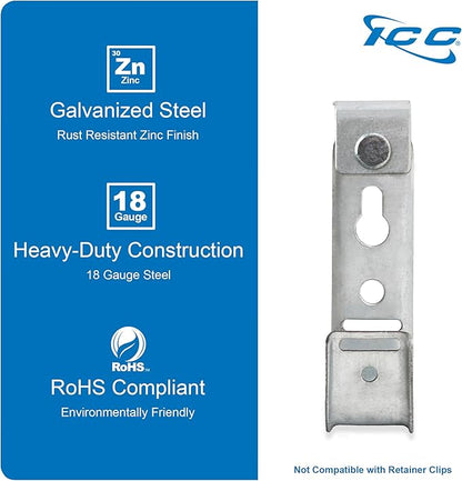 ICC Ceiling Mount J Hook 3/4” Without Retainer Clip - Image 5