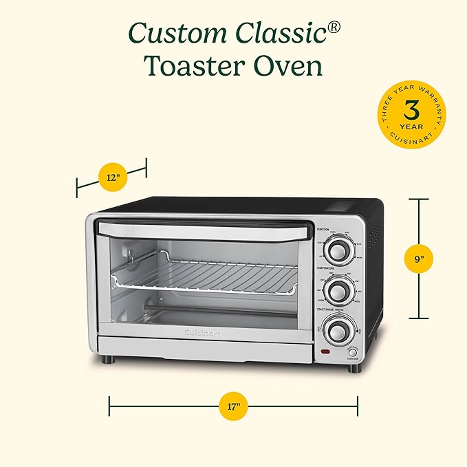 Cuisinart Custom Classic Toaster Oven Broiler, 1800 Watt Countertop Toaster - Image 6
