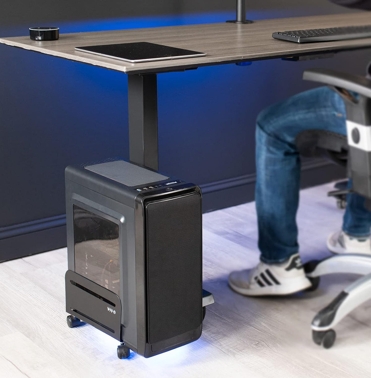VIVO Large Computer Tower Desktop ATX-Case, CPU Steel Rolling Stand, 7.8 to 1...