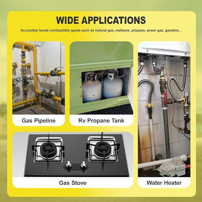 Upgraded 4 Gas Monitor Multi Gas Detector, Yfwsrecinoe Gas Leak Detector - Image 4