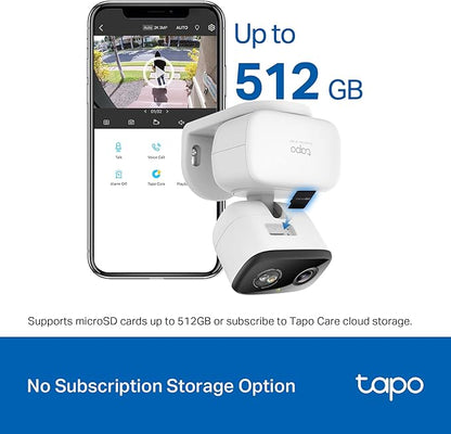 Tapo 2K Indoor/Outdoor Pan/Tilt Wired Security Camera - Image 7