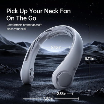 JISULIFE Portable Neck Fan Upgraded, Neckbrace Personal Hands Free, 5 Speed - Image 6