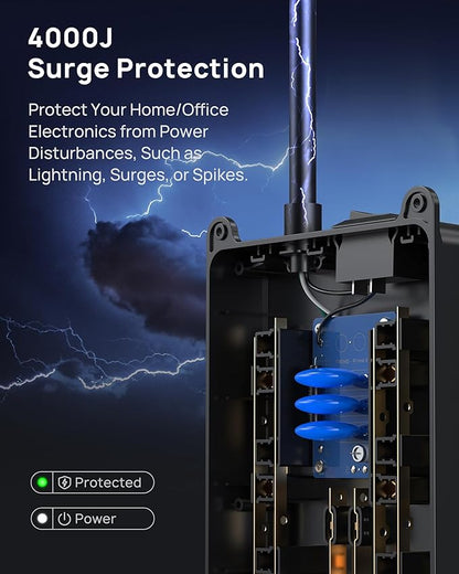 TROND Surge Protector Power Strip 15 ft Cord - Image 3