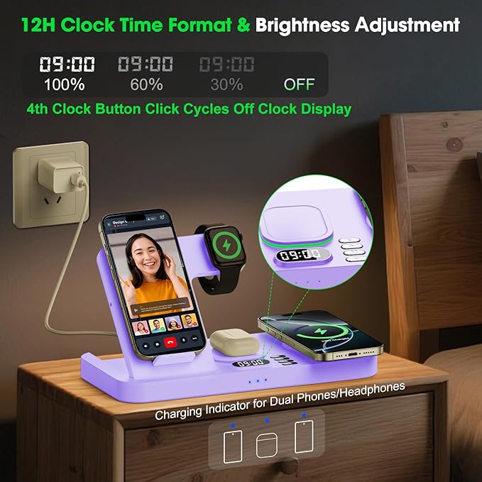 Dual Phone Wireless Charging Station - Image 4