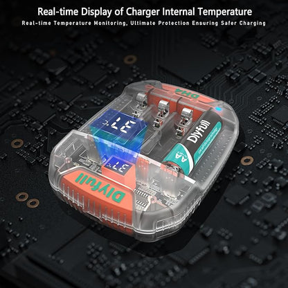 Dlyfull 4 Bay AA AAA Battery Charger - Image 3
