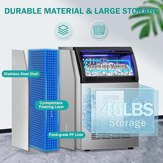 Commercial Ice Maker Machine, 150lbs/24H - Image 5
