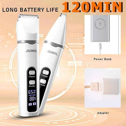 Dog Clippers for Grooming, 4 in 1 Dog Grooming Kit Hair Clipper - Image 5