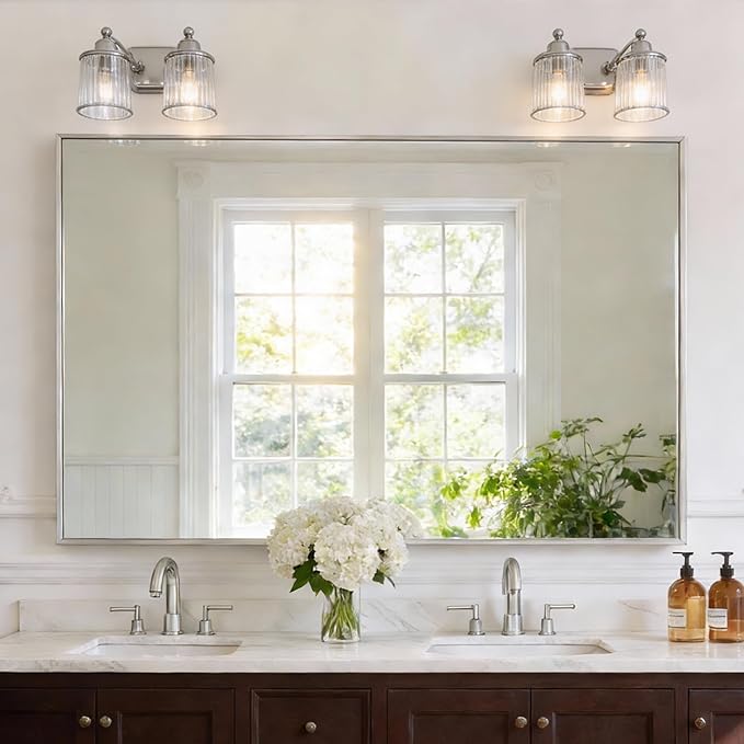 36x55inch Bathroom Mirror, Large Rectangular Wall Mirrors - Image 2