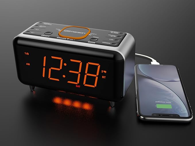 Emerson CKS1521-A SmartSet Bluetooth Dual Alarm Clock Radio - Image 10