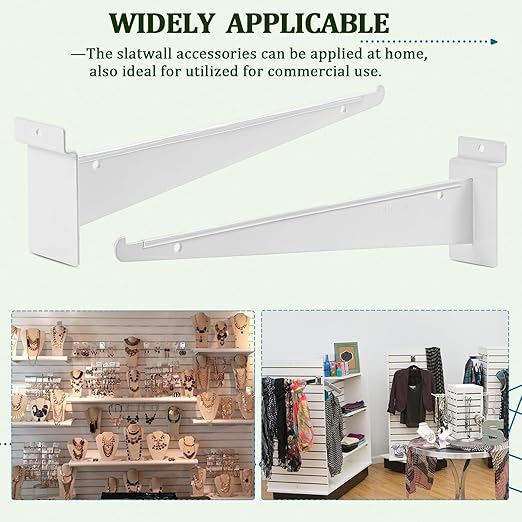 10Pack Slatwall Shelf Brackets, 6 inch Slatwall Bracket - Image 6