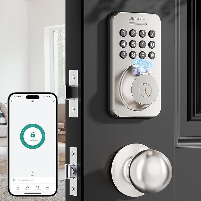 Ulecoce Fingerprint Keypad Deadbolt by Ulecoce