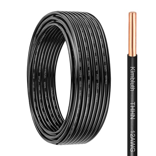 THHN Wire 12 Gauge 25 FT OFC Electrical Wire, 12 AWG Solid Copper Wire Rated up by SimpleandPractical