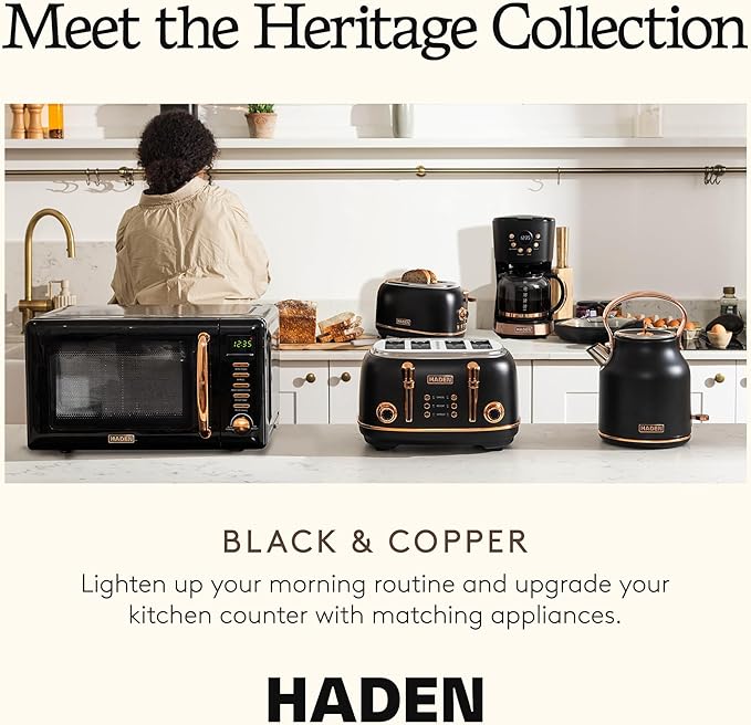 Haden Heritage 2 Slice Wide Slot Stainless Steel Toaster - Image 5