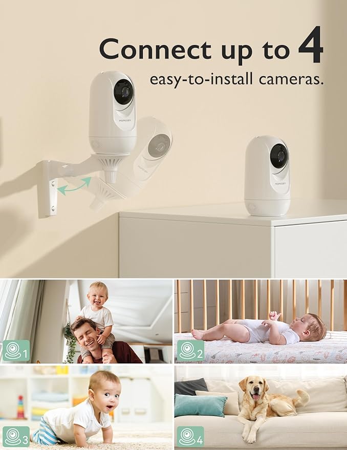 Momcozy Video Baby Monitor, 1080P 5" HD Baby Monitor - Image 7