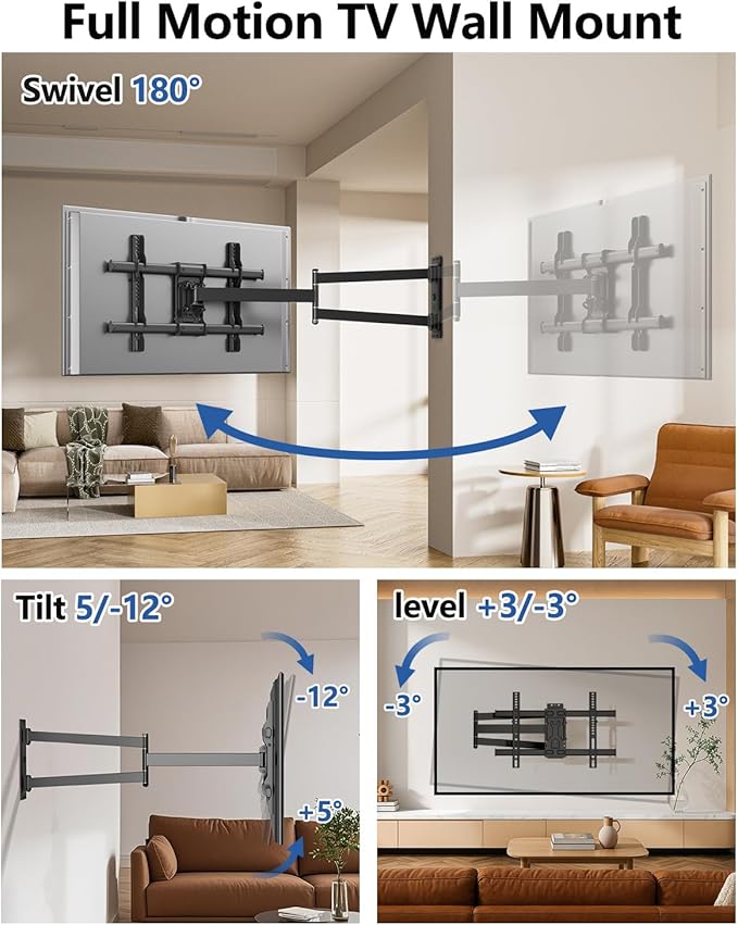 FORGING MOUNT Long Arm Corner TV Wall Mount - Image 2