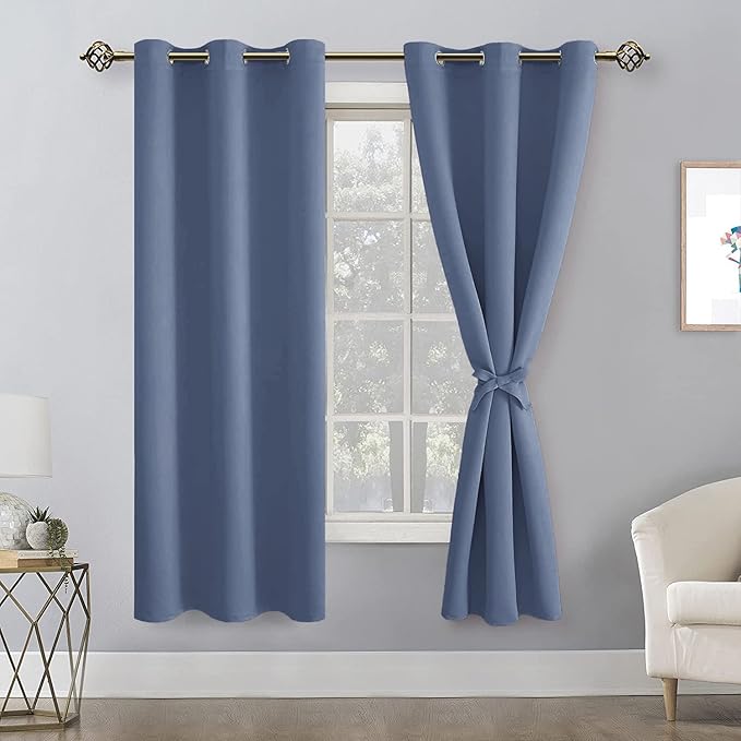 Hiasan Blackout Curtains for Bedroom, 42 x 63 Inches Length - Image 2