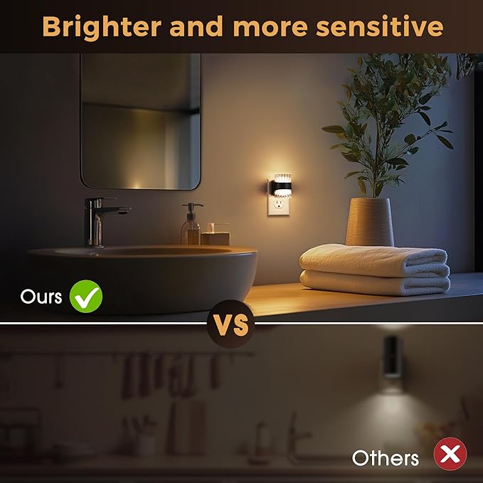 L LOHAS LED Night Light, Modern Night Lights Plug into Wall, 3000K/4000k/5000K - Image 6