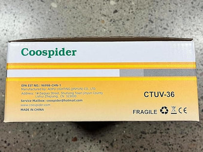 COOSPIDER UV 36Watts UV Sanitizer Lamp 2pack 72w - Image 9