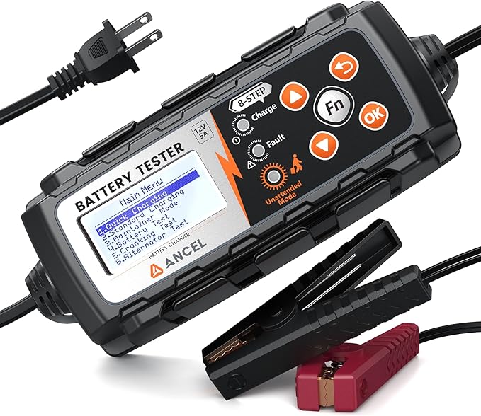 ANCEL BT521 4-in-1 Car Battery Charger, Maintainer and Desulfator by ANCEL