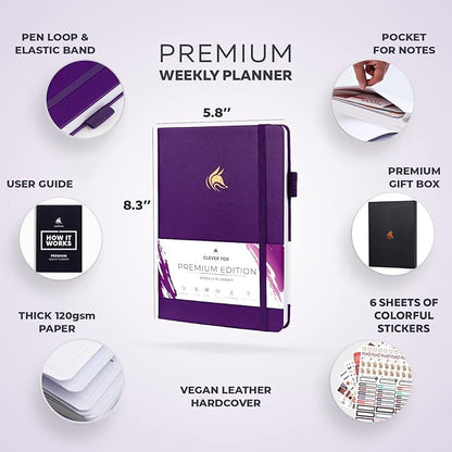 Clever Fox Planner Premium Edition – Undated Luxurious Weekly & Monthly Planner - Image 2