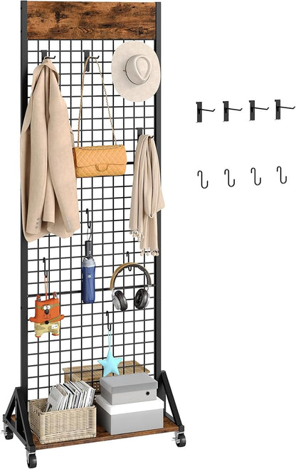 CHOEZON Grid Wall Panel, 2’ x 5.7’ Ft Floor Standing Gridwall Display Rack by Choezon