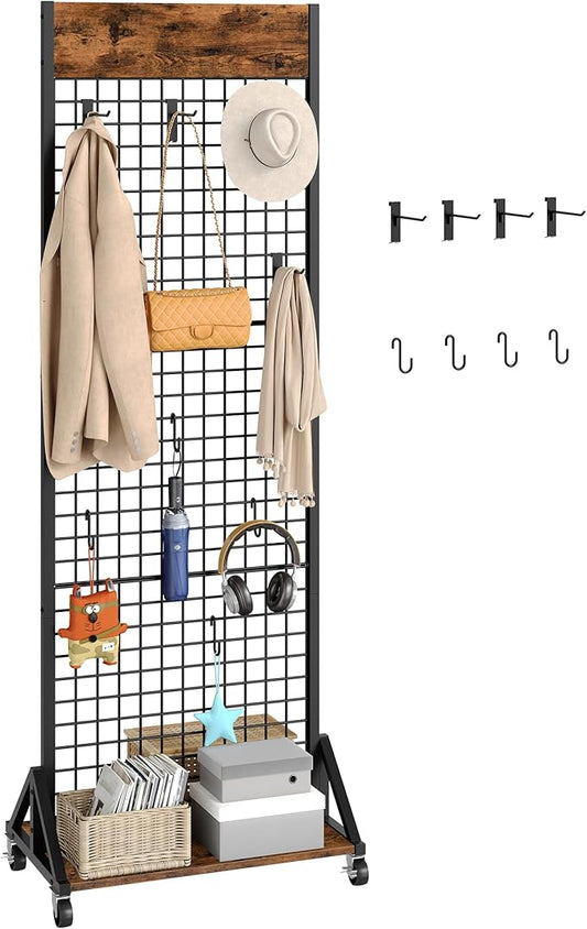 CHOEZON Grid Wall Panel, 2’ x 5.7’ Ft Floor Standing Gridwall Display Rack by Choezon