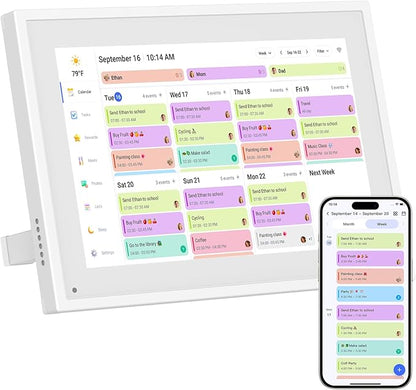 Canupdog 10.1 inch Digital Calendar & Chore Chart, Smart Touchscreen by CanupdogDigitalPhotoFrame