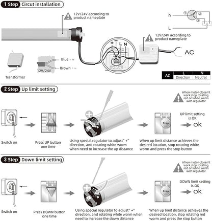 DM25DS 24V RV Electric Roller Shade Motor | Compatible - Image 7