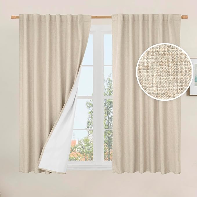 LAMIT Full Blackout Window Curtains by LAMIT