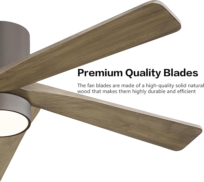 WINGBO 48 Inch Flush Mount DC Ceiling Fan - Image 6