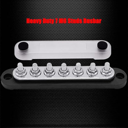 7 x M6 Studs Power Distribution Block Bus Bar 12V, Ampper 5.9" HD 150A Marine - Image 3