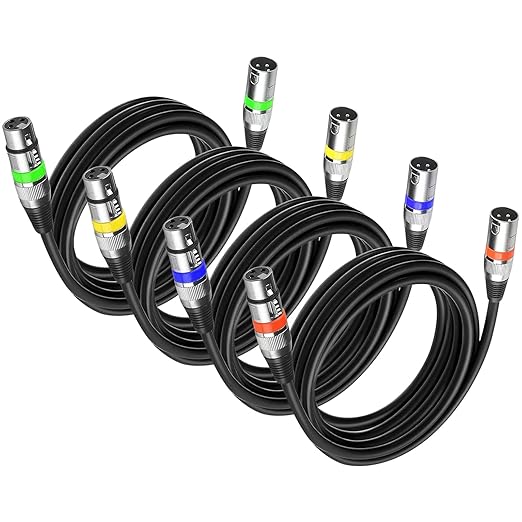 MAD OWL 3 Pin XLR Cables Male Female XLR Patch Cable, XLR Cable Microphone Wire by MADOWL