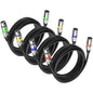 MAD OWL 3 Pin XLR Cables Male Female XLR Patch Cable, XLR Cable Microphone Wire by MADOWL
