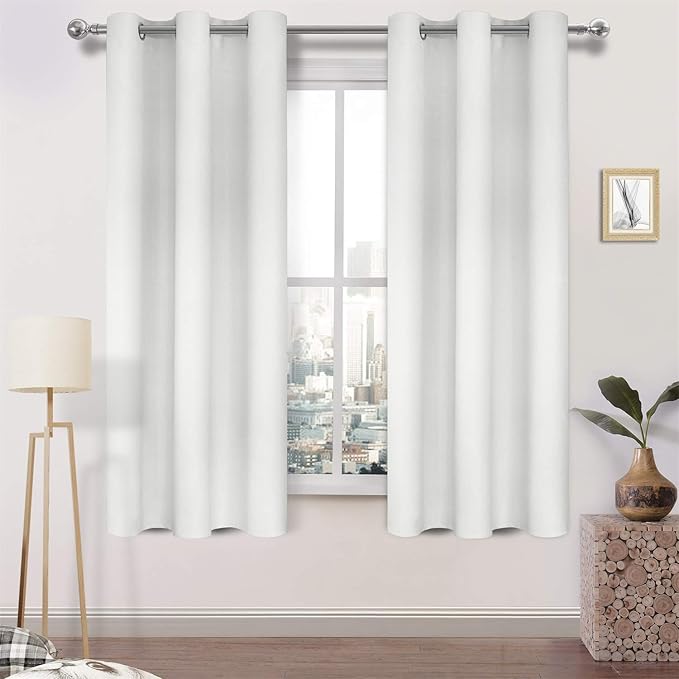 DWCN Room Darkening Curtains, Curtains 63 Inches Long, Thermal Curtains by DWCN