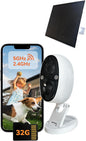 Sensforge 2.5K Solar Powered Outdoor Battery Camera, Smart AI Detection by Sensforge