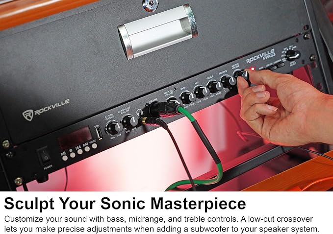 Rockville PPA53 Preamp Pro 1U Preamplifier w/Bluetooth, USB/Computer Interface - Image 5