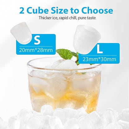 Aeitto Ice Maker Countertop 26lbs/24H, Ice Machine 8 Ice Cubes Ready in 6 Mins - Image 4