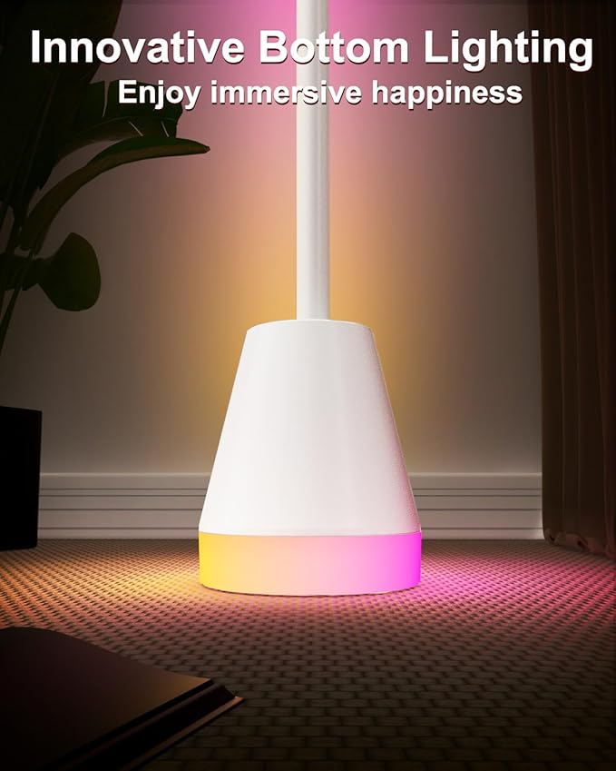 Keepsmile Smart RGB LED Corner Floor Lamp, 172 LEDs Bright Standing Lamps - Image 2