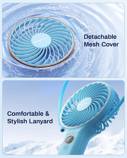 SWEETFULL Handheld Portable Fan, 5000mAh Rechargeable Battery, 6 Speed Wind - Image 8