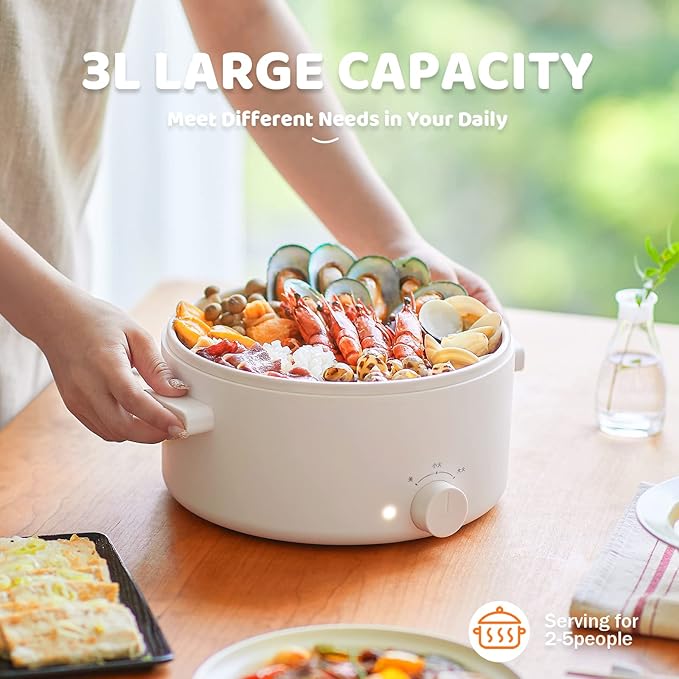 Hot Pot Electric, 3L Portable Electric Pot - Image 5