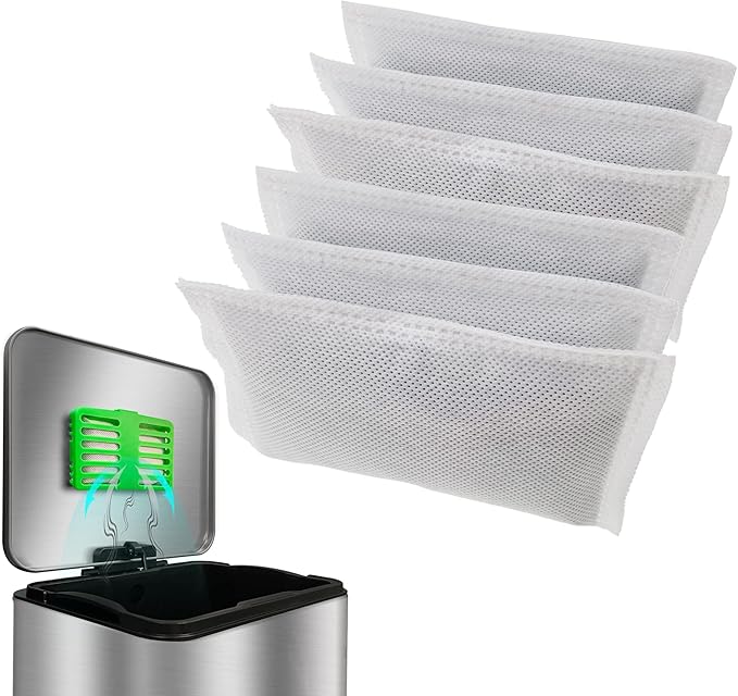 Trash Can Deodorizer Kit Stick-On Activated Carbon Odor Eliminator - Image 4