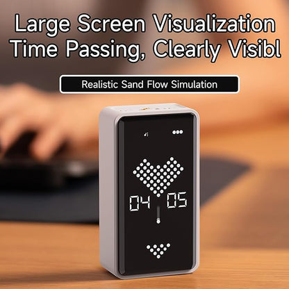 Sand Timer, Digital Hourglass Timer, Rechargeable Magnetic Visual Timer - Image 4