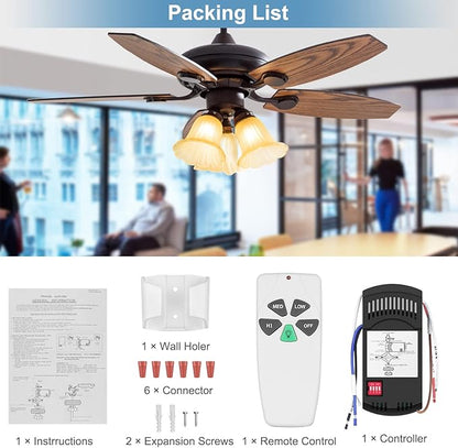 Universal Ceiling Fan Remote Control Kit Dimmable, Replacement - Image 8