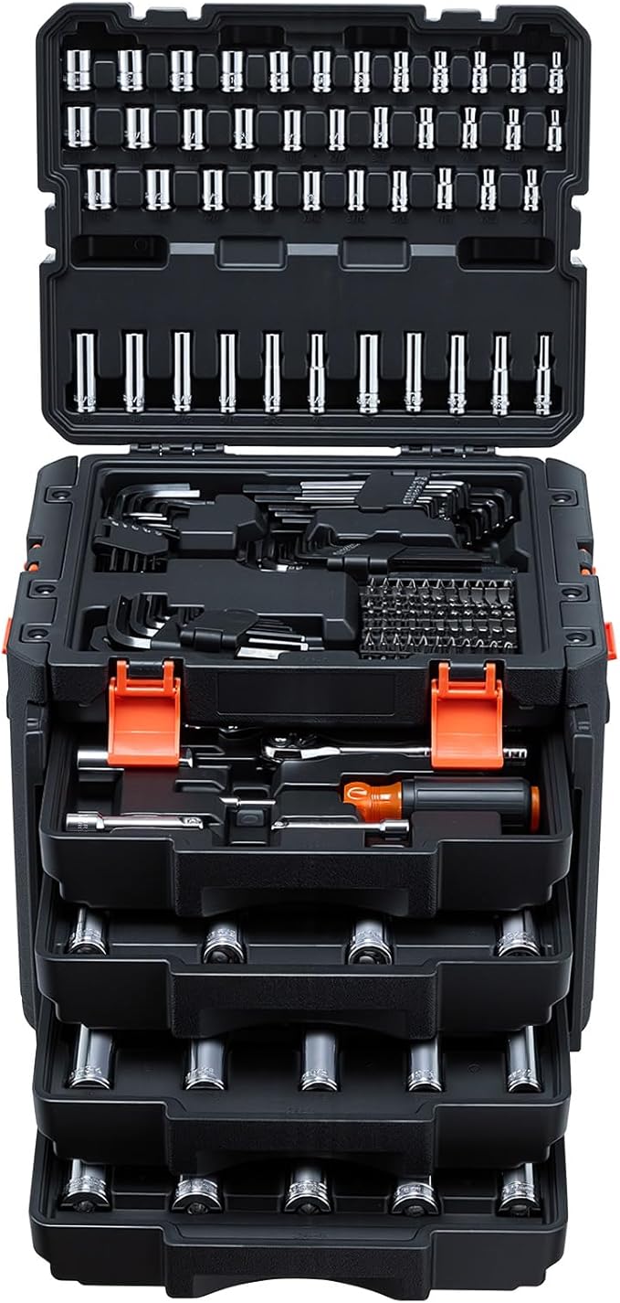 VEVOR Mechanics Tool Set, 256-Piece Mechanic Tool Kit, 1/4 in, 3/8 in, and 1/2 - Image 13