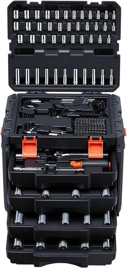 VEVOR Mechanics Tool Set, 256-Piece Mechanic Tool Kit, 1/4 in, 3/8 in, and 1/2 - Image 13