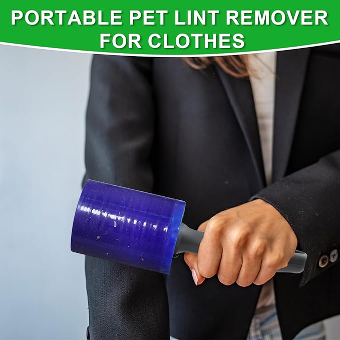 Lint Roller for Pet Hair 500 Sheets Extra Sticky Pet Hair Remover for Clothes - Image 5