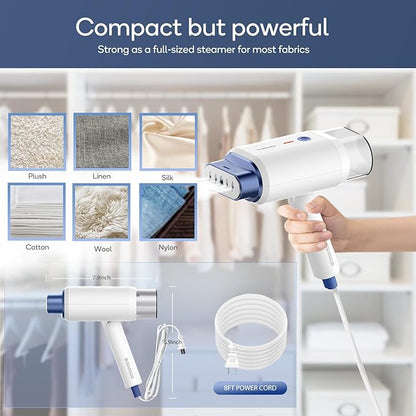 Newbealer Steamer for Clothes, 1200W Travel Steamer - Image 7