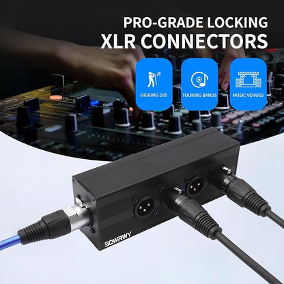 SQWRWY XLR 1 Female to 4 Male Passive Splitter | 4-Channel Galvanic Distribution - Image 4