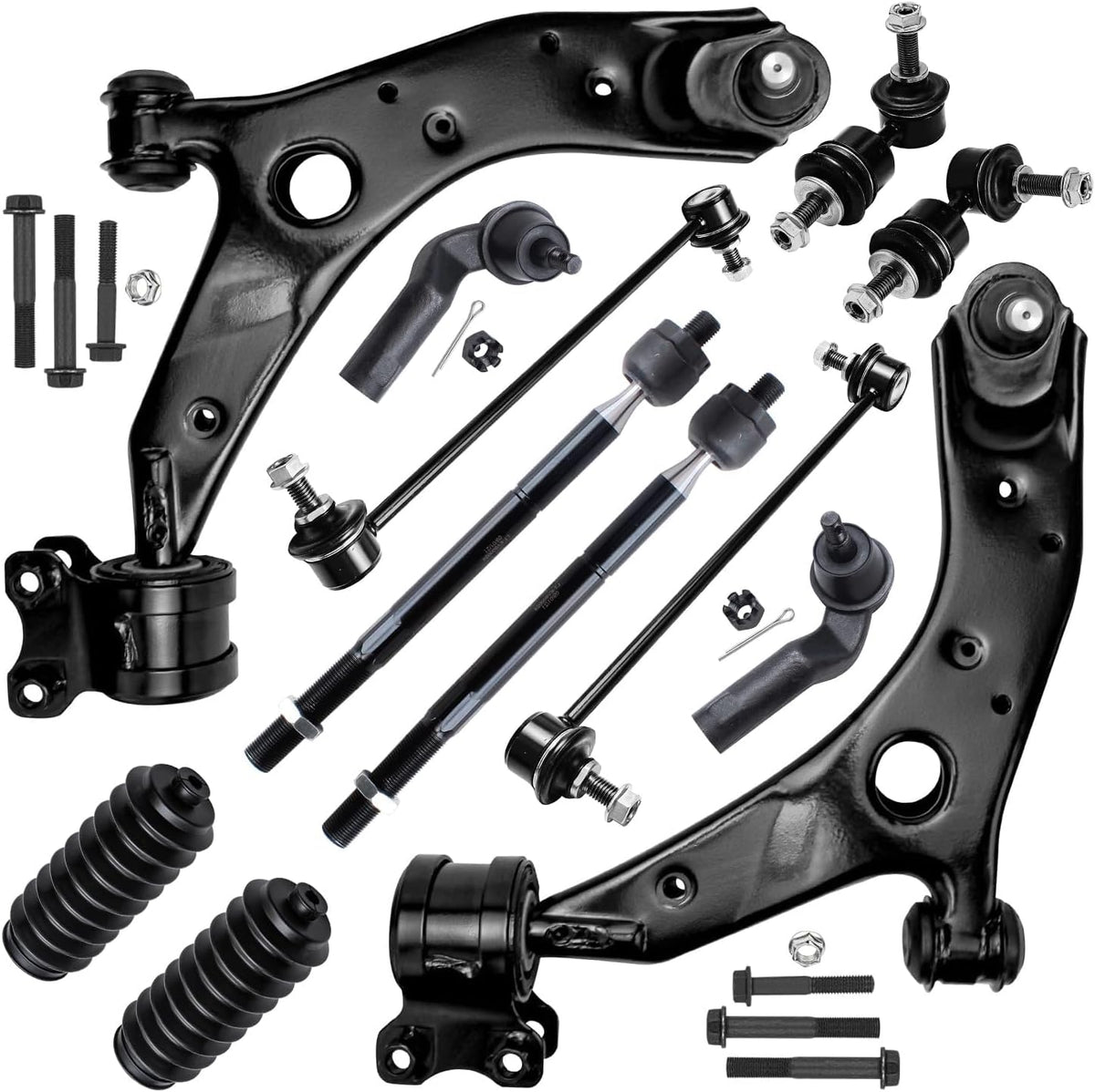 Detroit Axle - 12pc End Suspension Kit for 2004-2009 Mazda 3 2006-2017 5