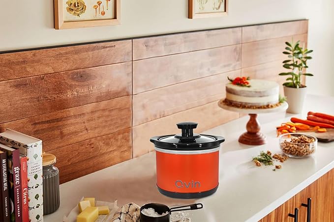 0.65-qt mini Round Slow Cooker, Fondue Melting Pot Warmer - Image 2